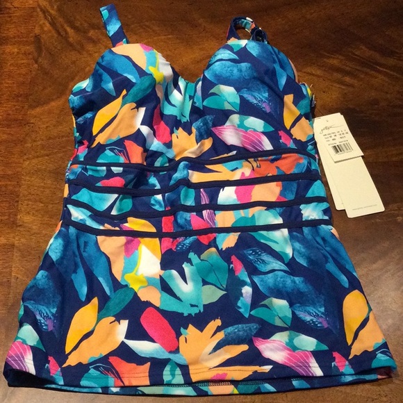 NWT $98 PROFILE GOTTEX BERMUDA BREEZE E CUP TOP - Picture 3 of 7